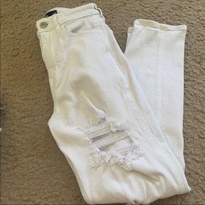 ripped ultra high rise mom jeans